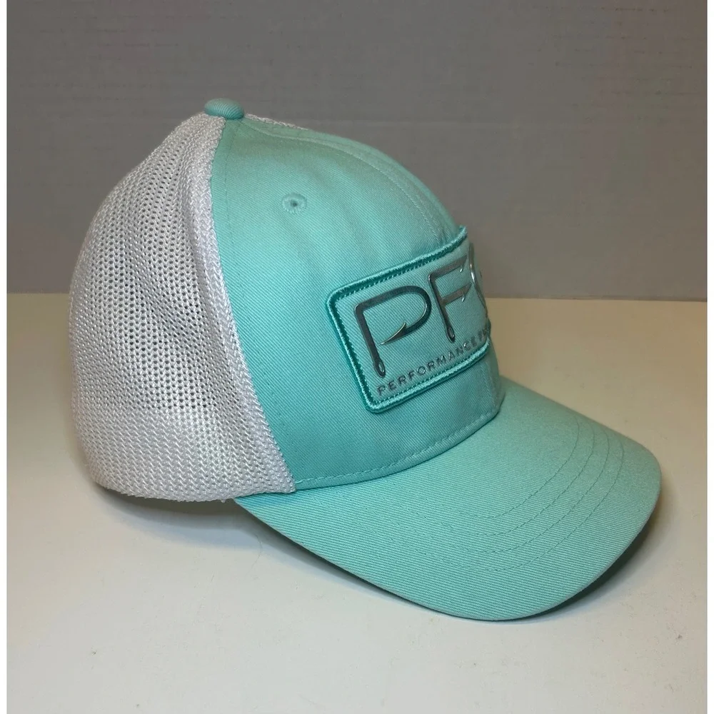 Columbia PFG Mesh Back Trucker Hat Kids Youth O/S Performance Fishing‎ Gear Teal
